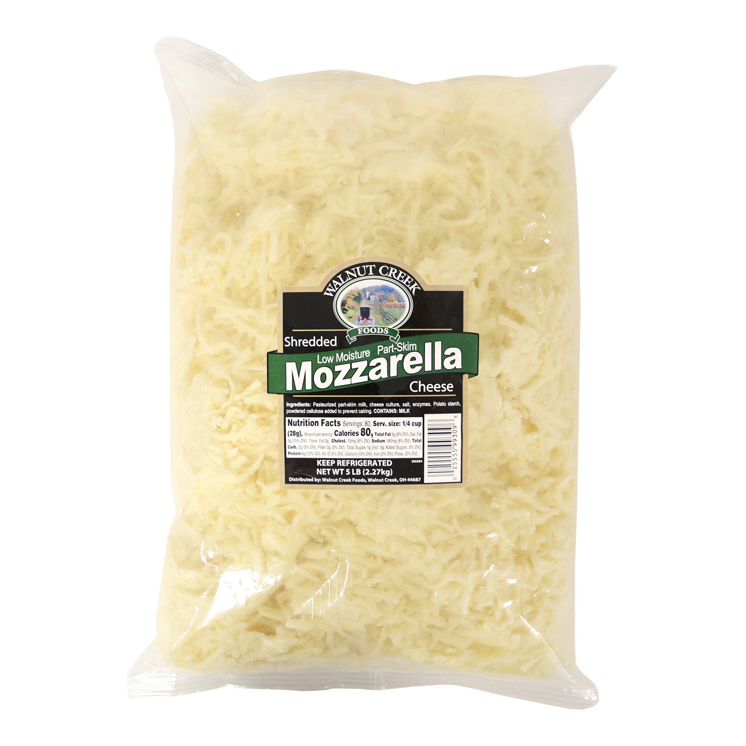 Mozzarella - Shredded WC 5 lb