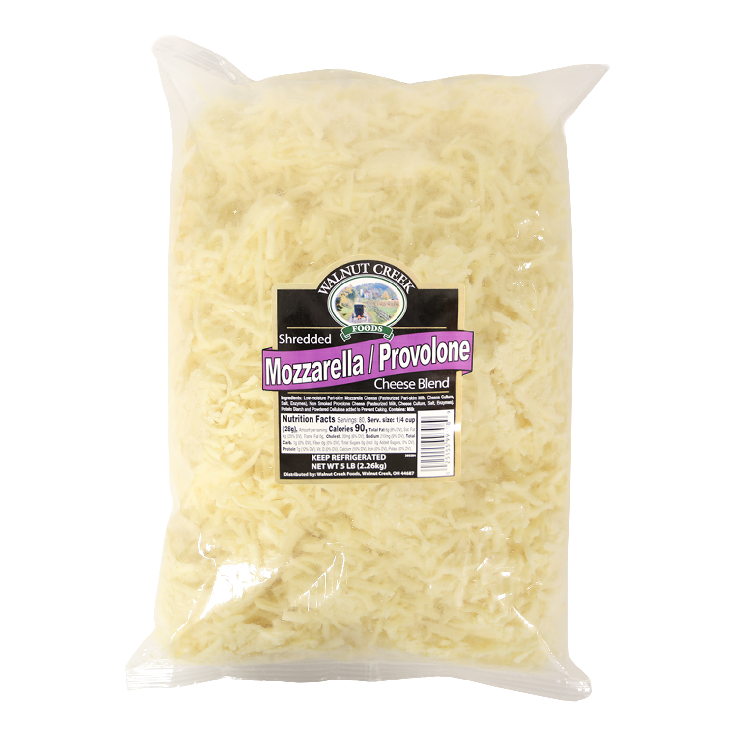 Mozzarella/Provolone - Shredded WC 5 lb