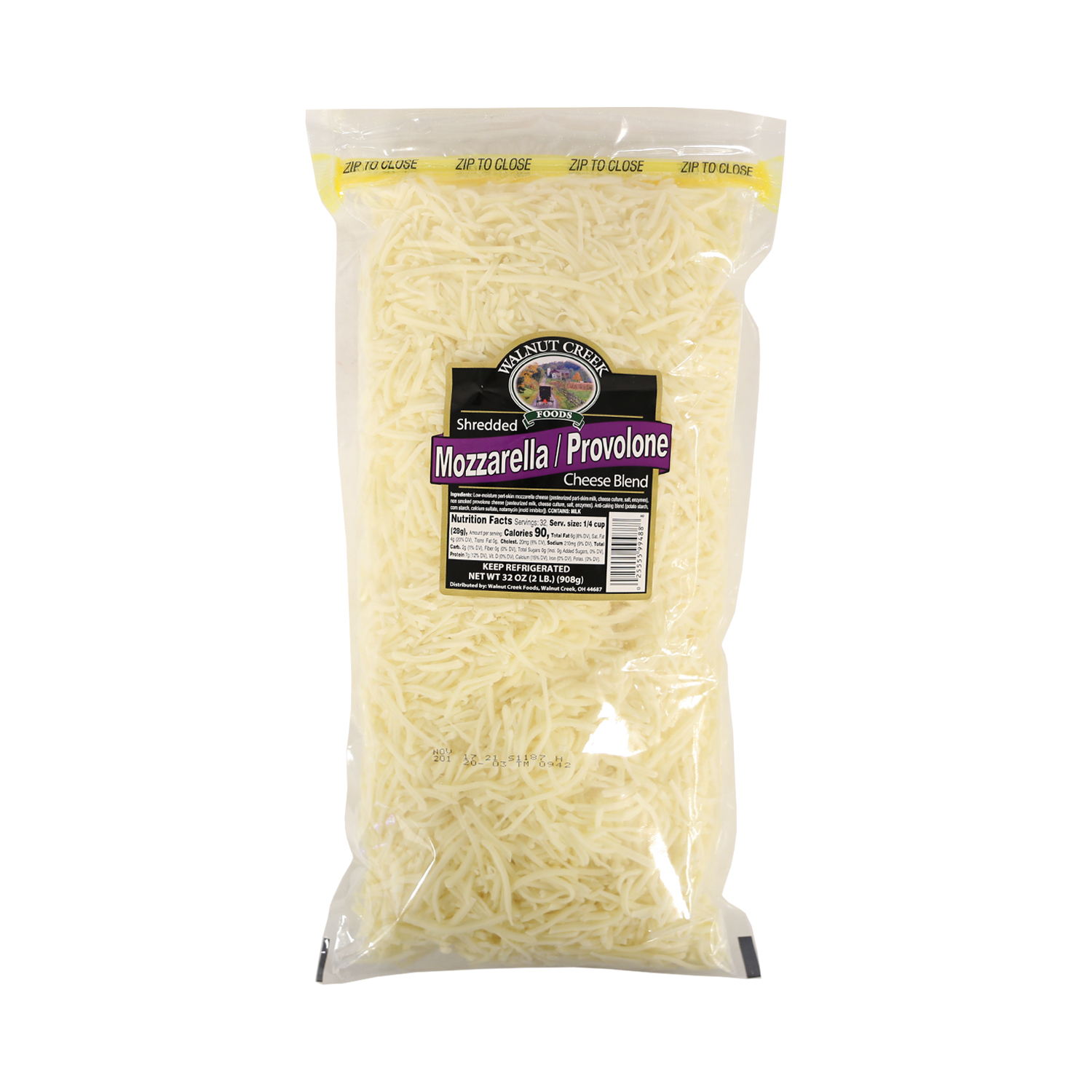 Mozzarella/Provolone Blend - Shredded WC 2 lb