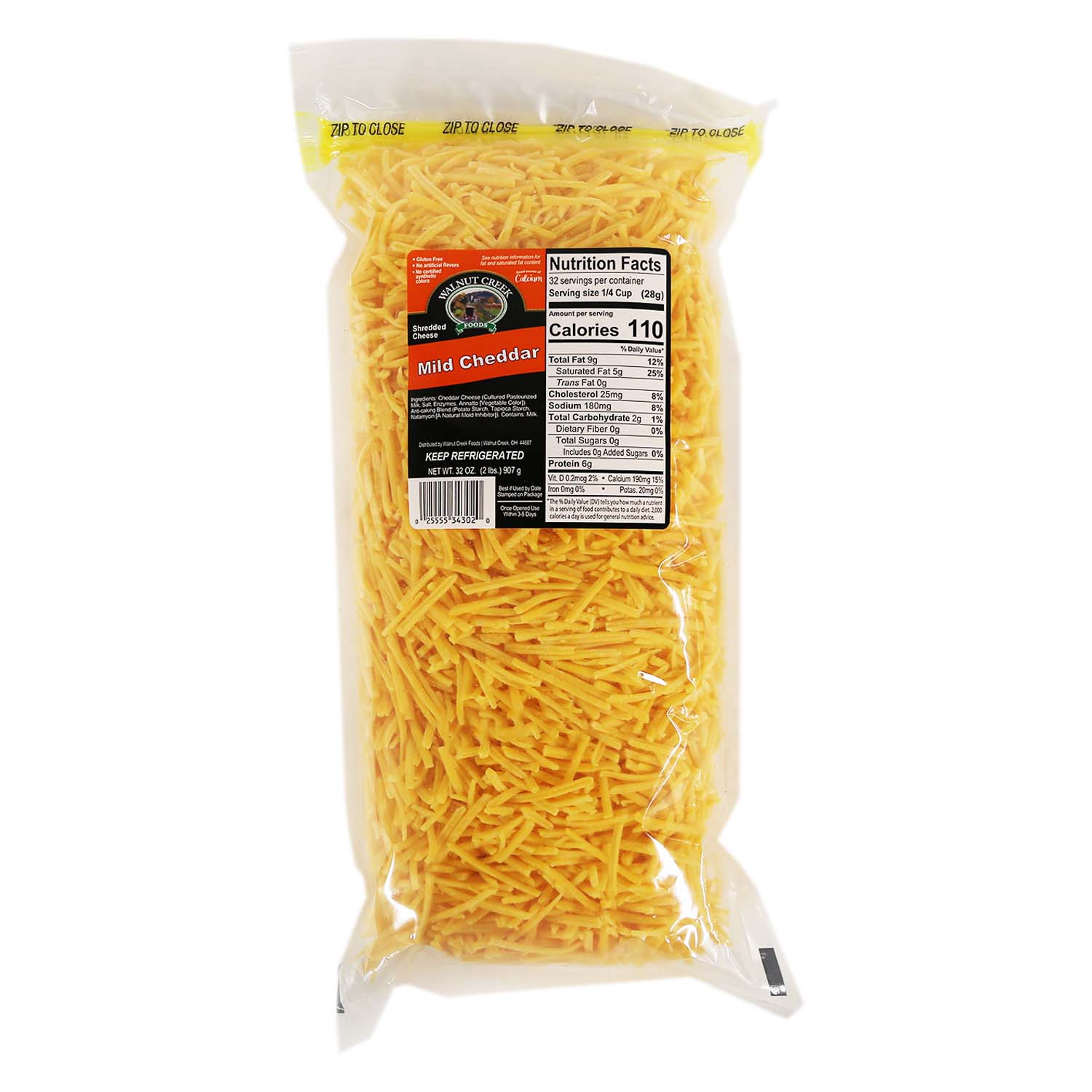 Cheddar - Mild Shredded WC 2 lb