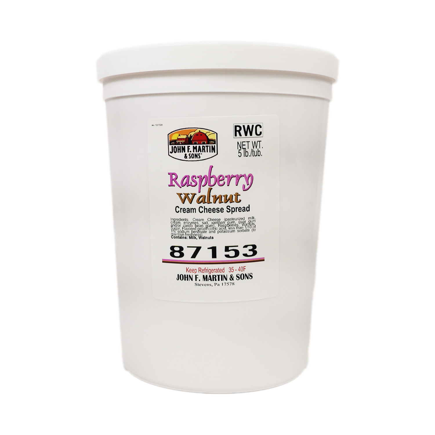 Cream Cheese Spread - JFM Raspberry Walnut