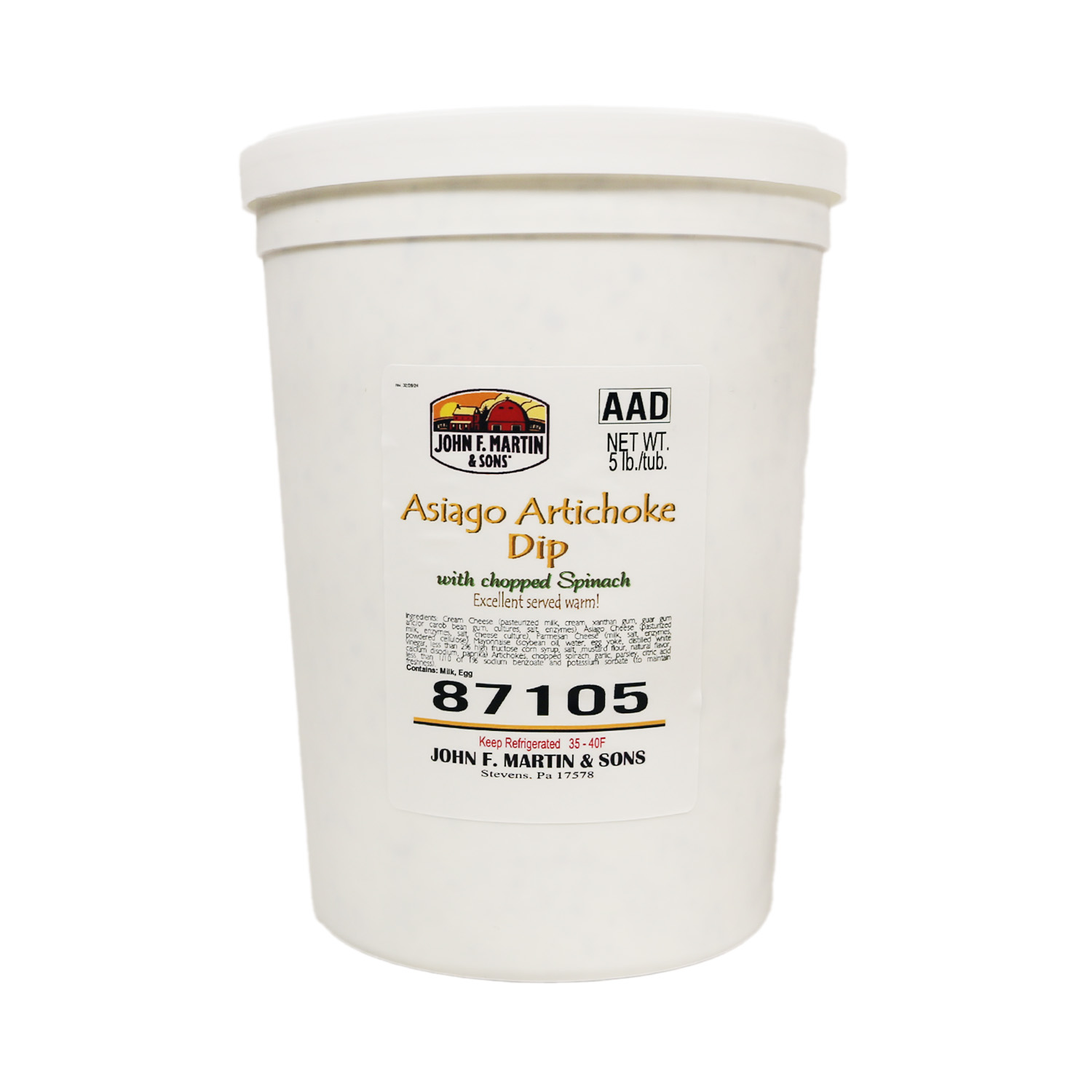 Cream Cheese Spread - JFM Asiago Artichoke