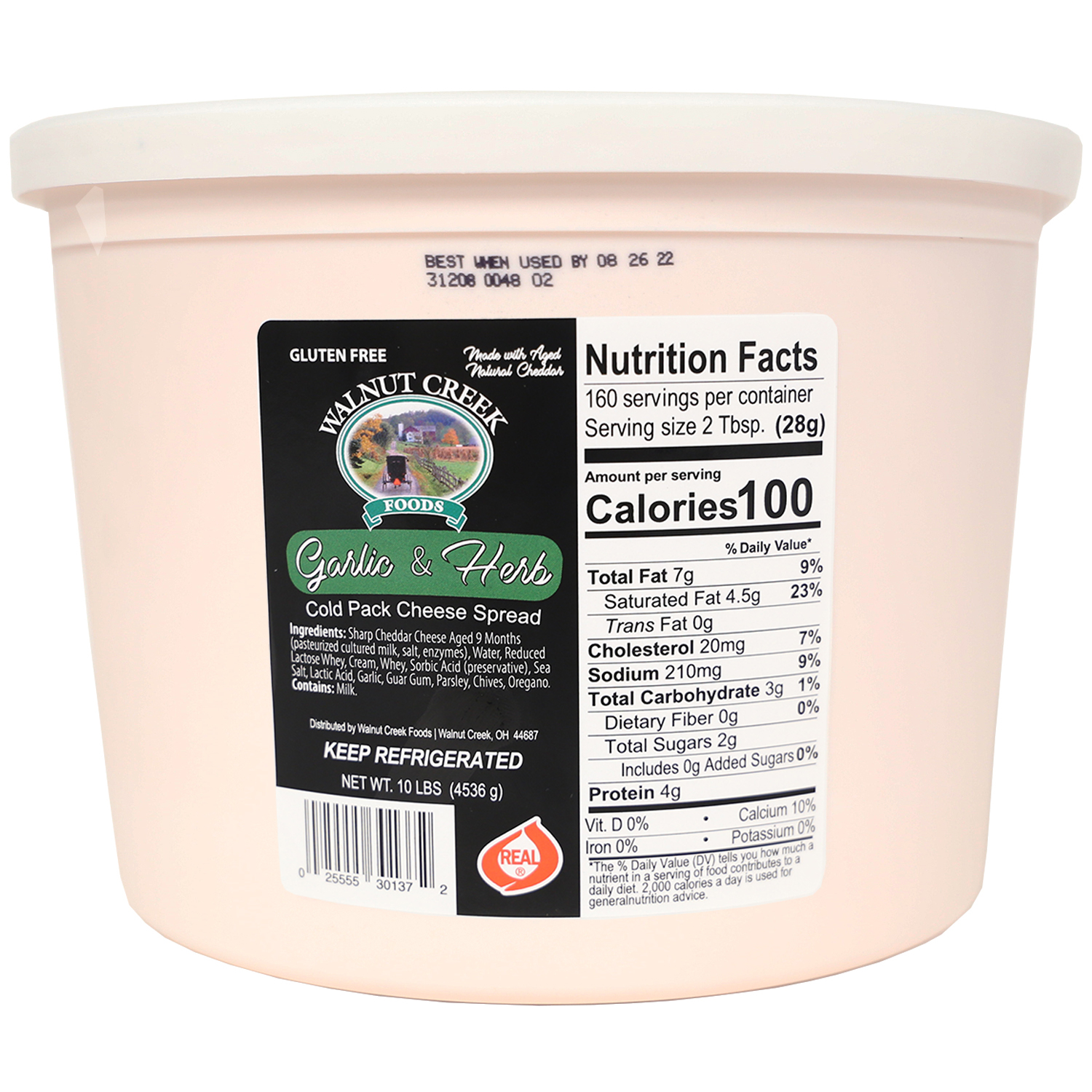 Cheese Spread - Garlic & Herb 5 lb