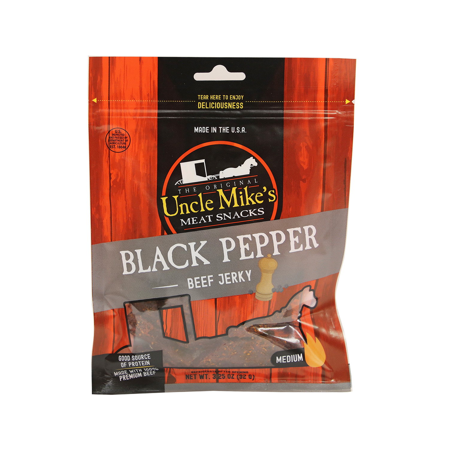 Beef Jerky - Black Pepper UM 3.25 oz