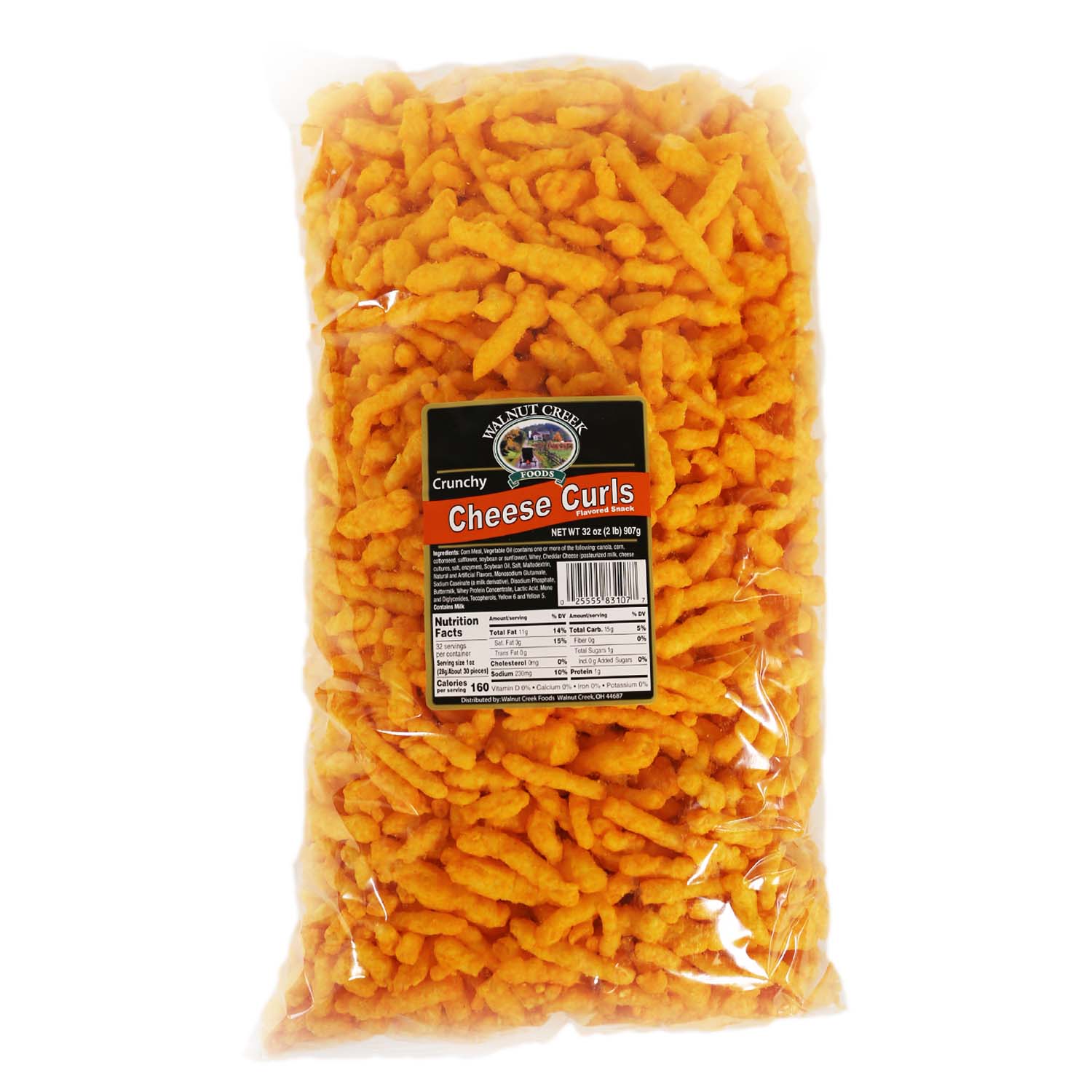 Cheese Curls - CRUNCHY WC 32 oz