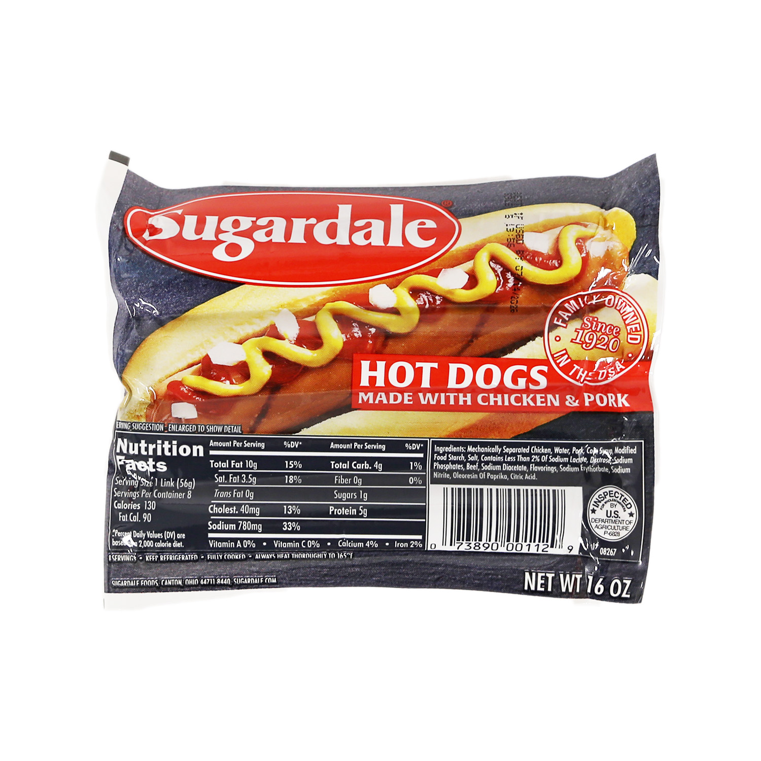 Hot Dogs - SGDL 1 lb | Walnut Creek Foods