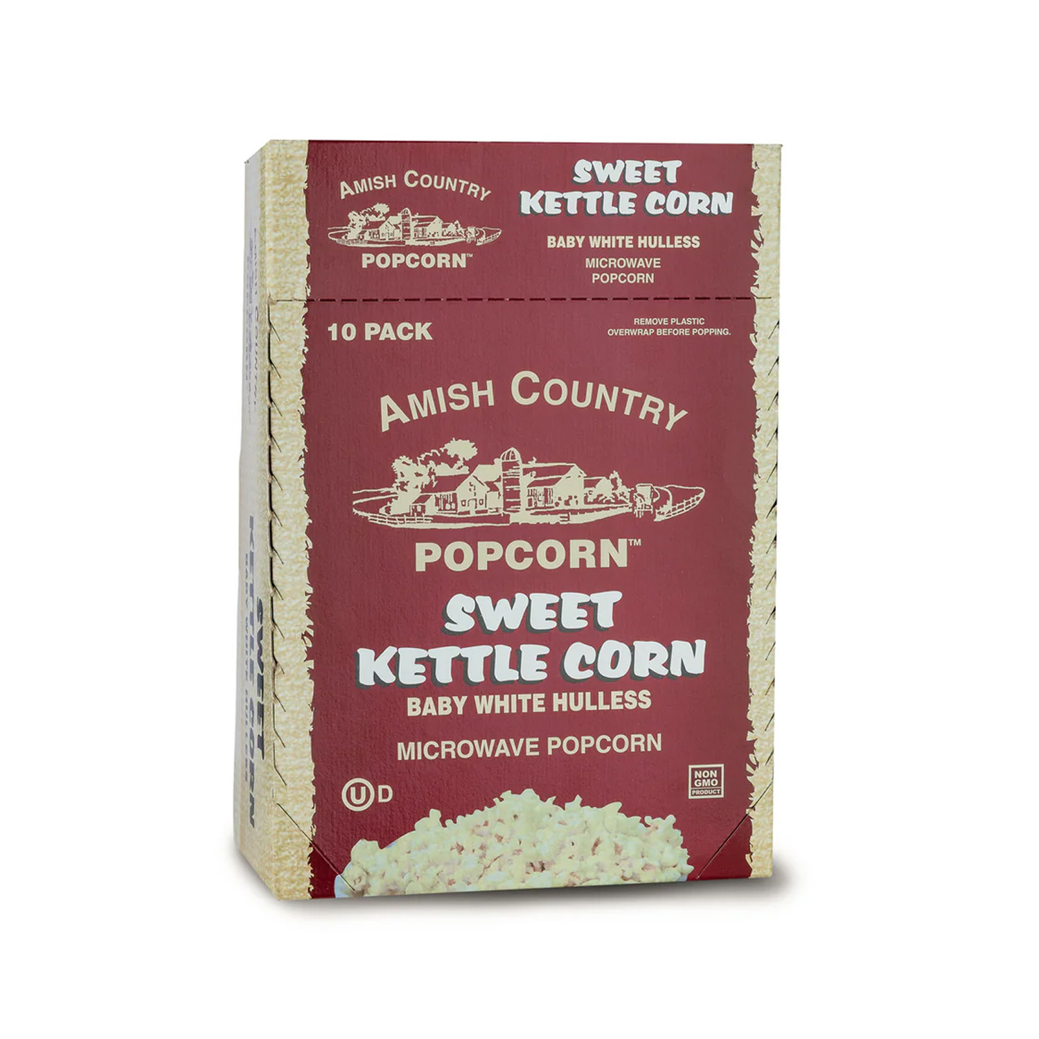 Popcorn - Microwave Swt. Kettle Hulless 6/10 ct | Walnut Creek Foods