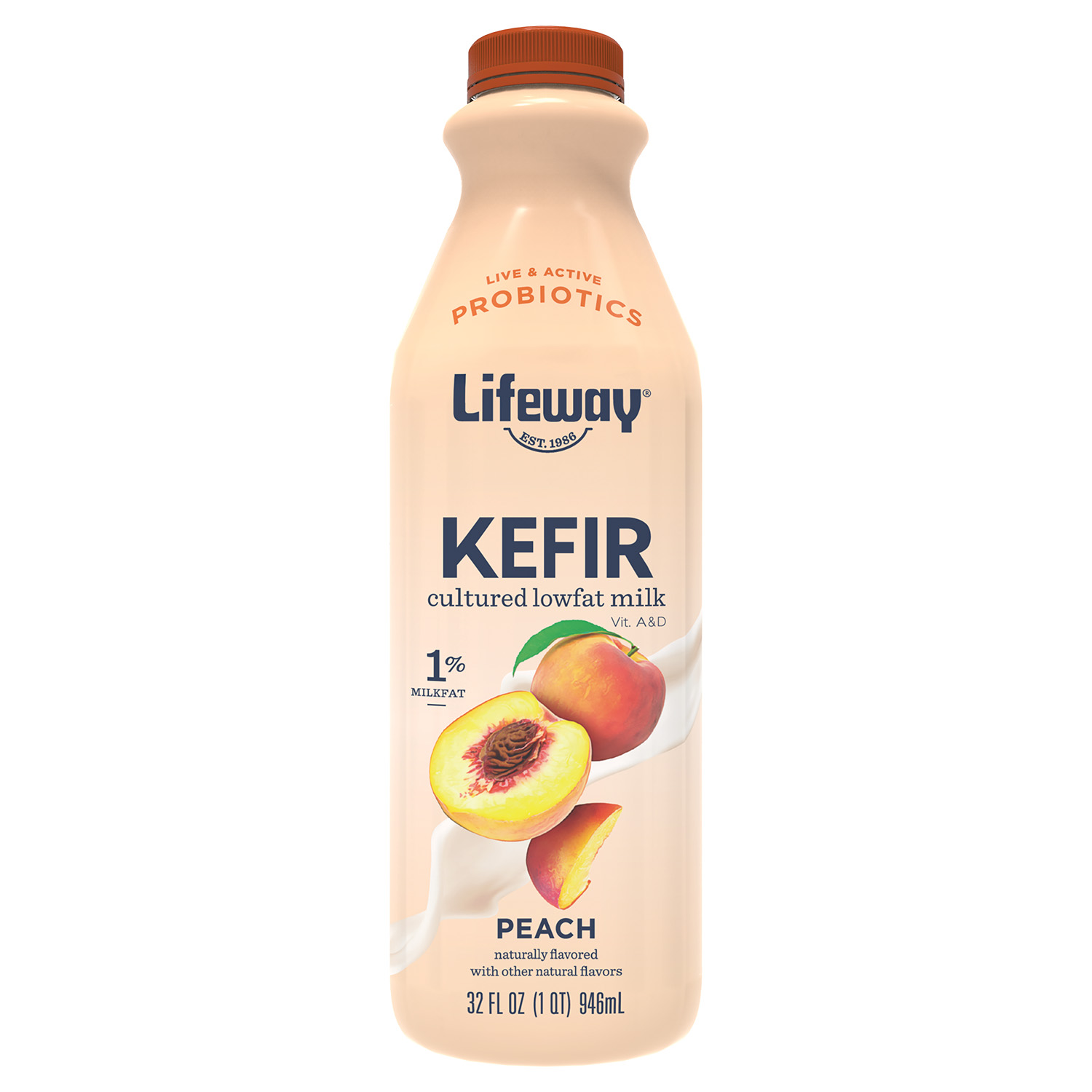 Kefir - Peach Lifeway 32 oz | Walnut Creek Foods