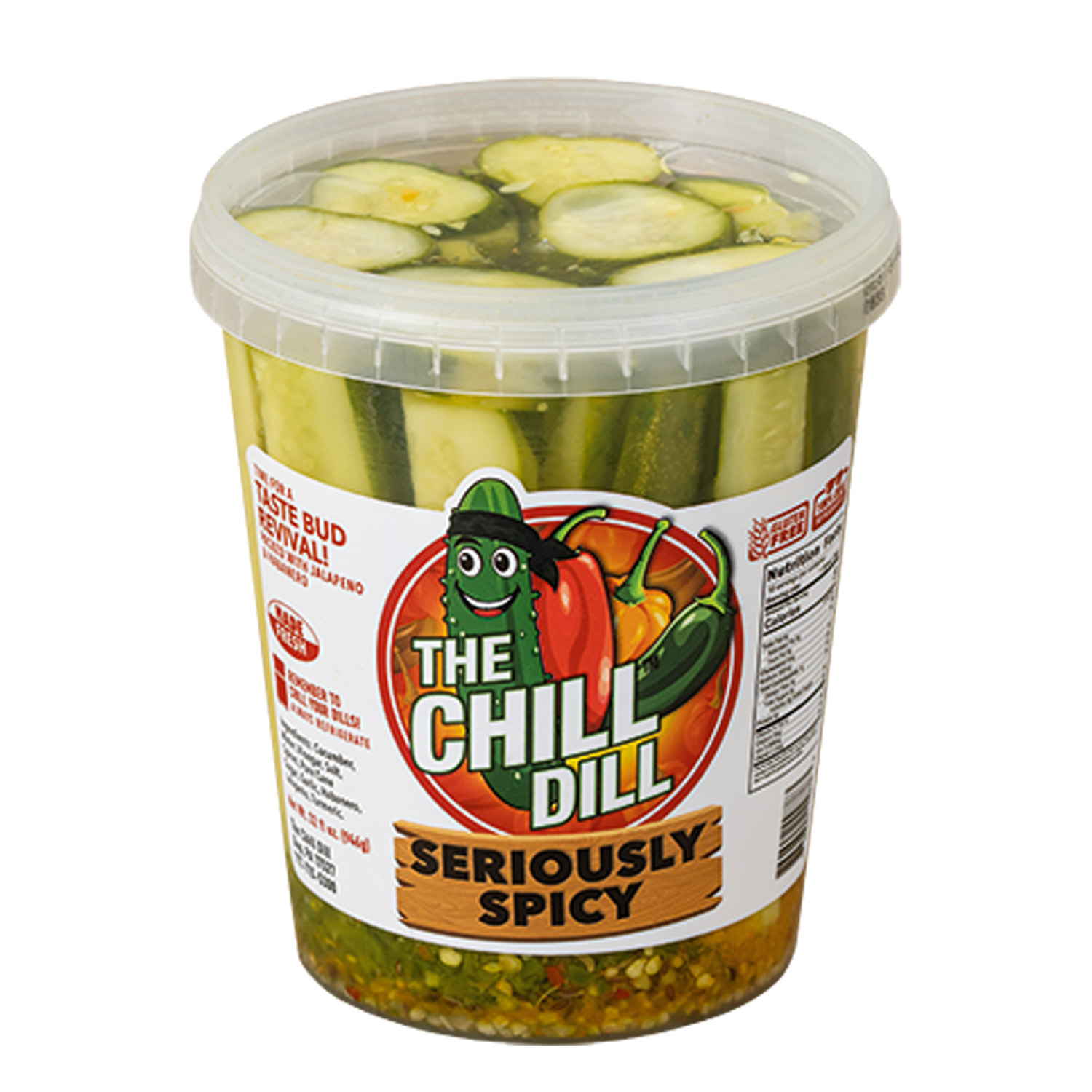 Pickles - Seriously Spicy Chill Dill 32 oz | Walnut Creek Foods
