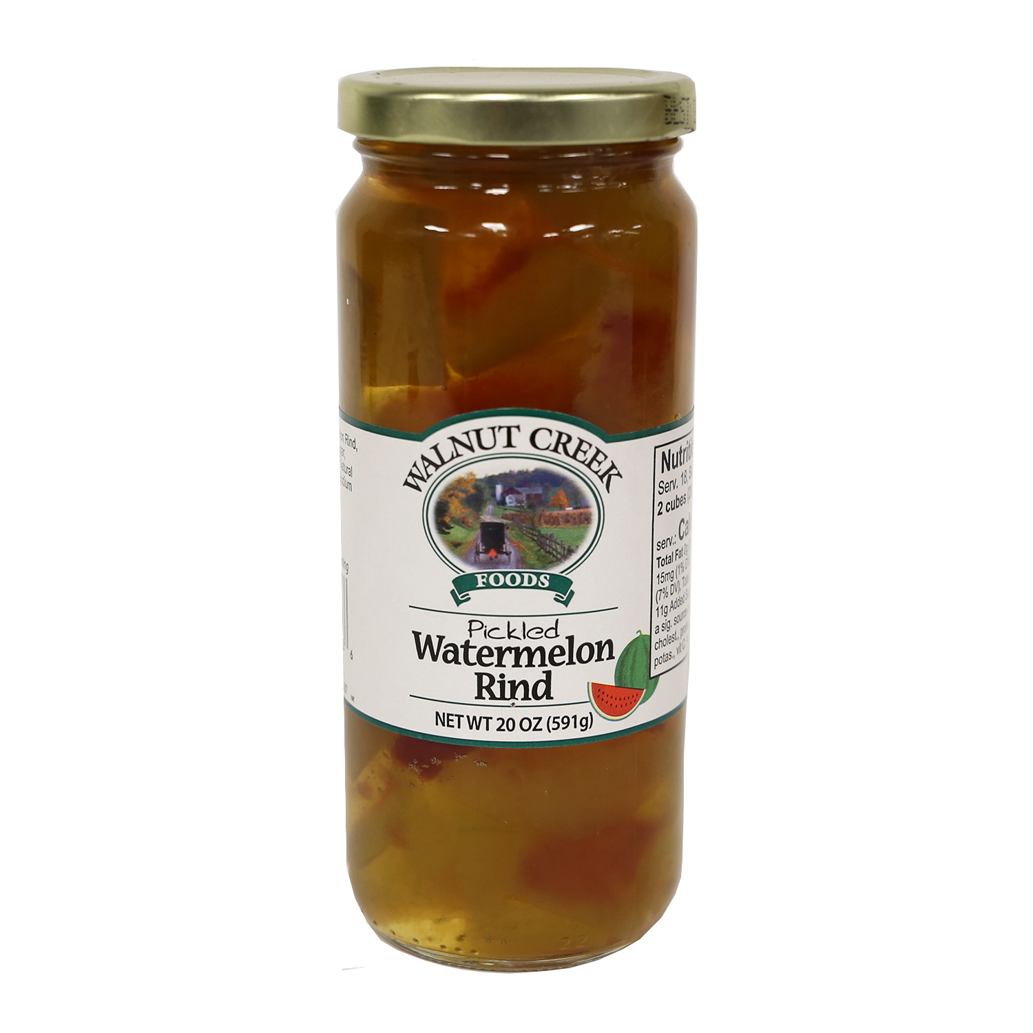 Watermelon Rind - Pickled WC 20 oz | Walnut Creek Foods