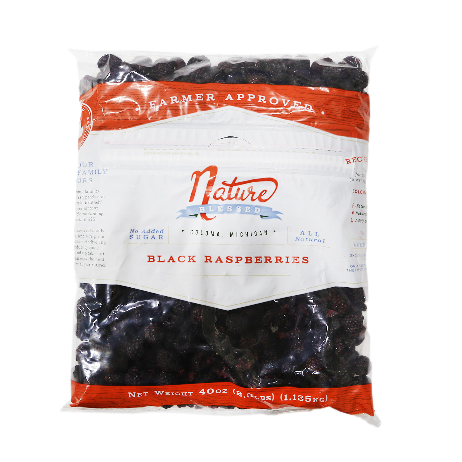 FZ Fruit - Black Raspberries 40 oz | Walnut Creek Foods