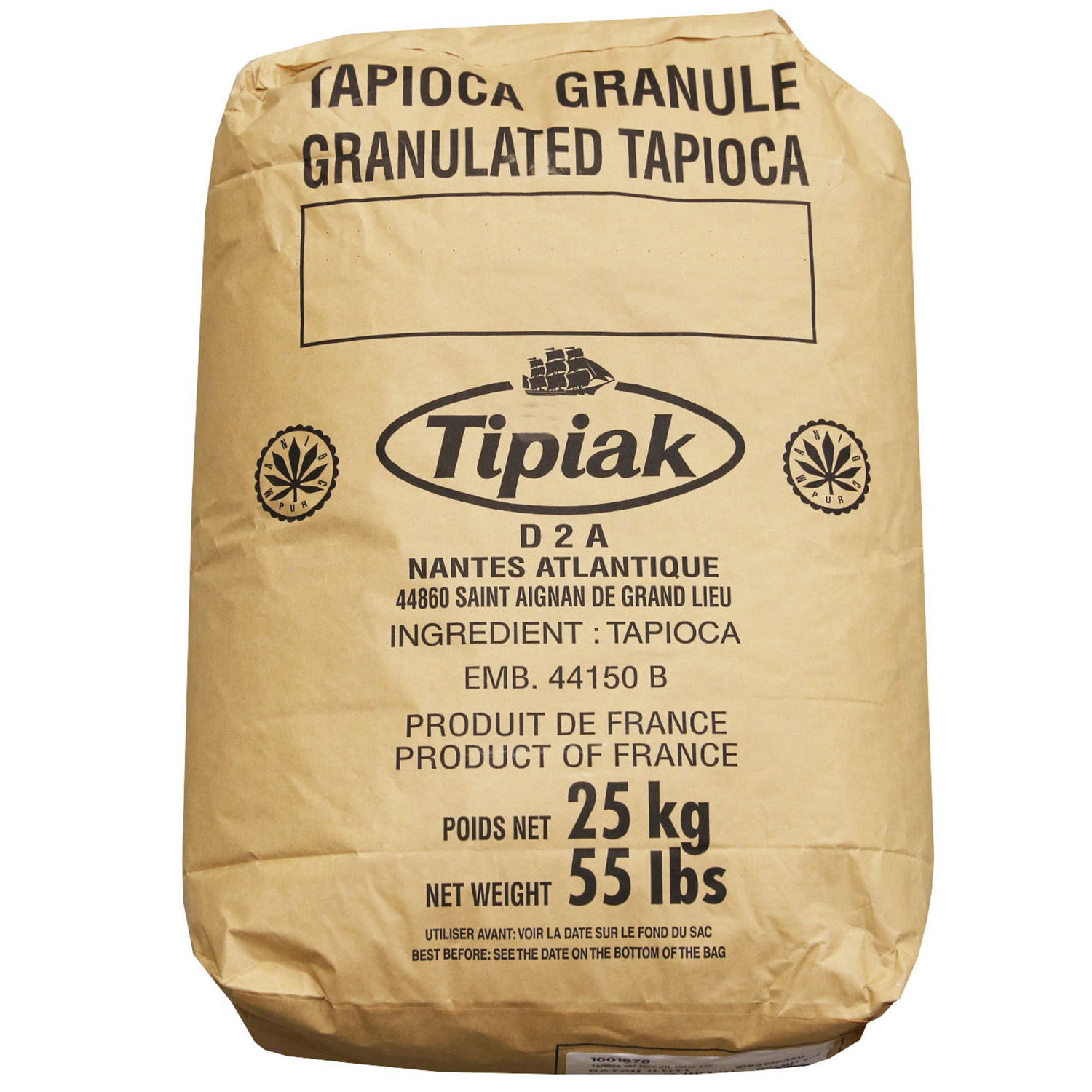 Tapioca - Granulated 55 lb (Tipiak) | Walnut Creek Foods