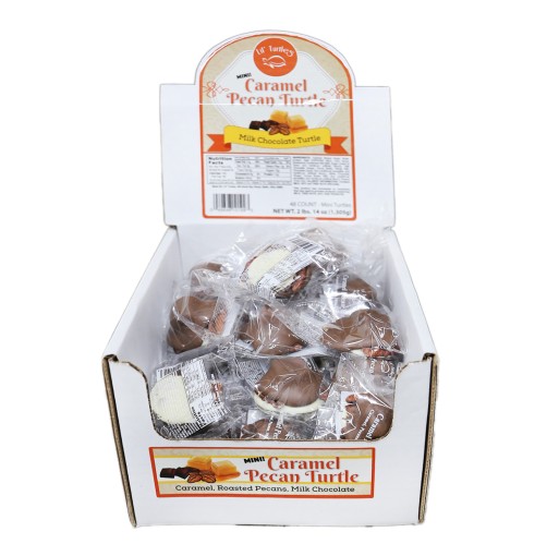 Turtle - Mini Caramel Pecan (Lil' Turtles) | Walnut Creek Foods