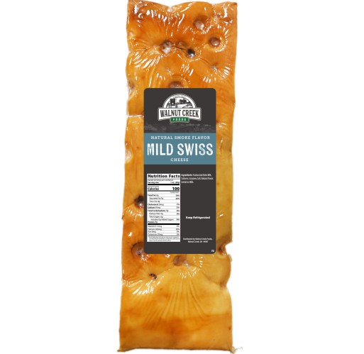 Swiss - Smoked Mild Cuts WC 8 lb | Walnut Creek Foods