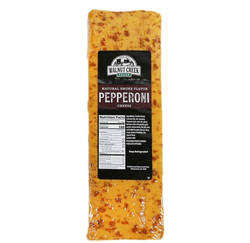 クール・バタン、マティエール・ノワールの2本 Pepperoni Cheese - Smoky Loaf WC 2.5 lb | Walnut Creek Foods