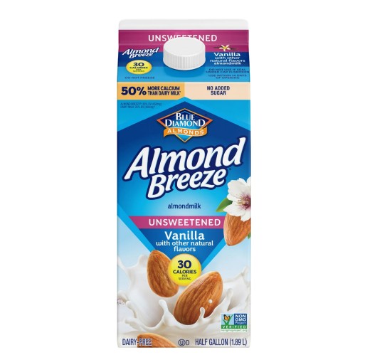 Almond Milk – Vanilla Unsweetened Almond Breeze