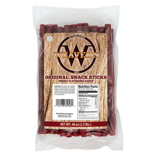 Snack Sticks - Weaver's Original 2/2.5 lb