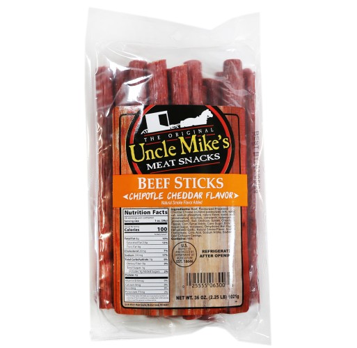 Beef Sticks - Chipotle Cheddar UM 2.25 lb