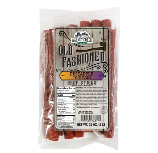 Beef Sticks - Old Fashioned Pineapple Teriyaki WC 2 lb