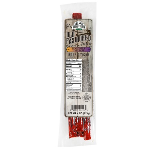 Beef Sticks - Old Fashioned Pineapple Teriyaki WC 4 oz
