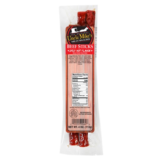 Beef Sticks - Spicy Hot UM 4 oz
