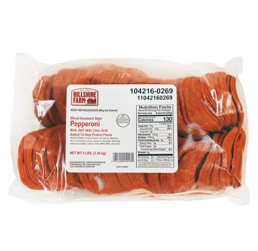 Pepperoni - Sandwich Sliced Hillshire Farms | Walnut Creek Foods