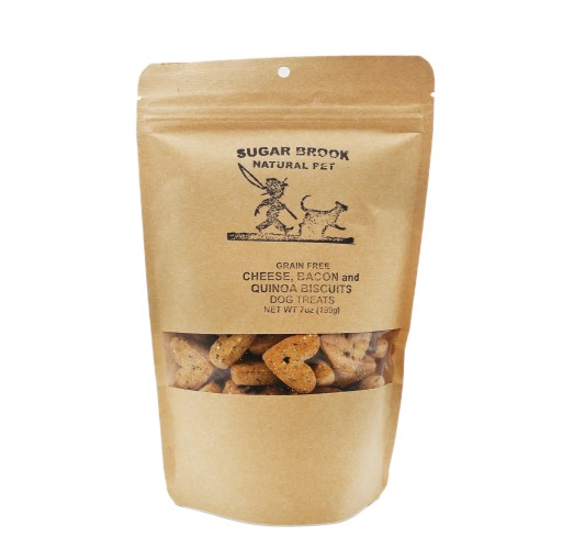 Dog Treats - Cheese & Bacon w/ Quinoa Baked Biscuit 7 oz