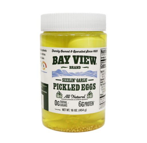 Eggs - Sizzlin' Garlic Pickled Bay View 16 oz