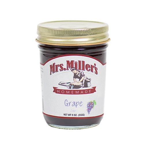 Jam - Grape Mrs. Miller's 9 oz