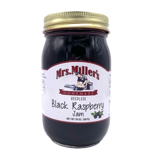 Jam - Seedless Black Raspberry Mrs. Miller's 20 oz