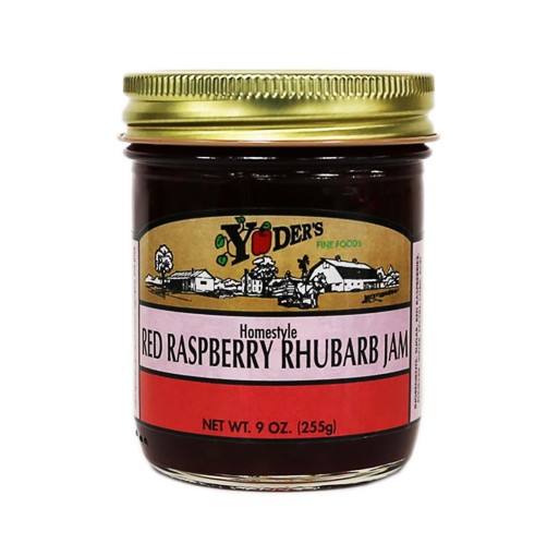 Jam - Red Raspberry Rhubarb YFF 9 oz