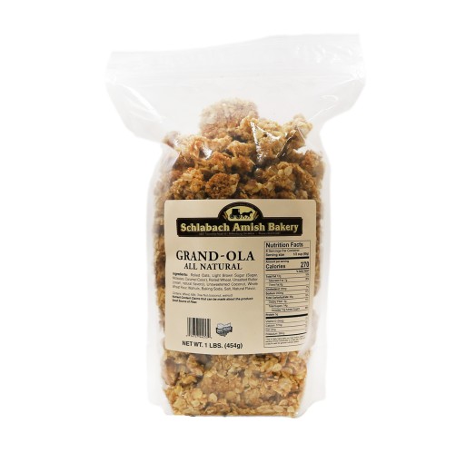 Cereal - Natural Grand-ola Granola Schlabach's 1 lb