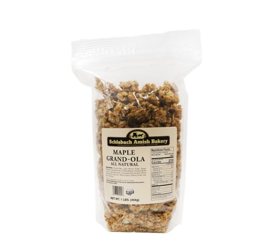 Cereal - Natural Maple Grand-ola Granola Schlabach's 1 lb