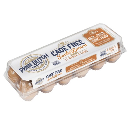 Eggs - Cage Free Brown Jumbo 12/1 dz
