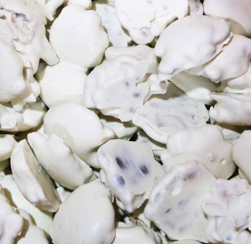 Chocolate - White Cashew Caramel Clusters