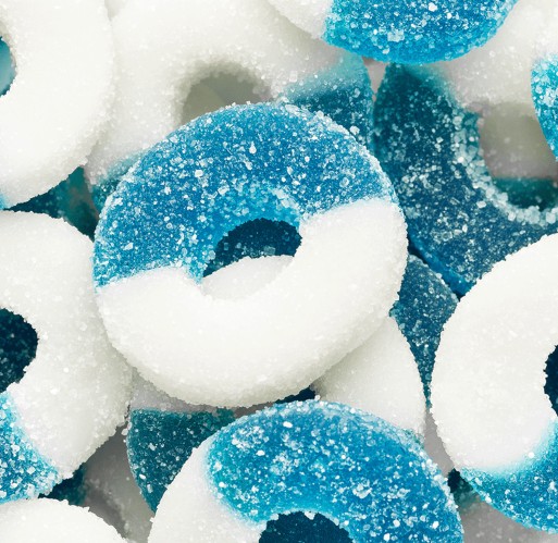 Gummy - Blue Raspberry Rings Albanese