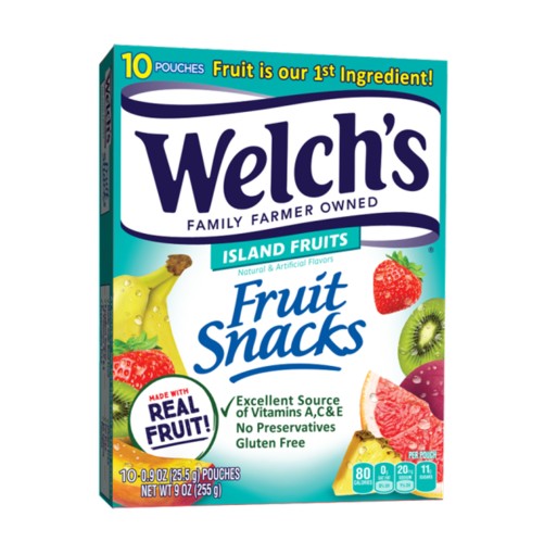Gummy - Welch's Fruit Snacks Island Fruit 9 oz