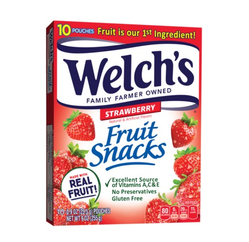 Gummy - Welch's Fruit Snacks Strawberry 9 oz | Walnut Creek Foods