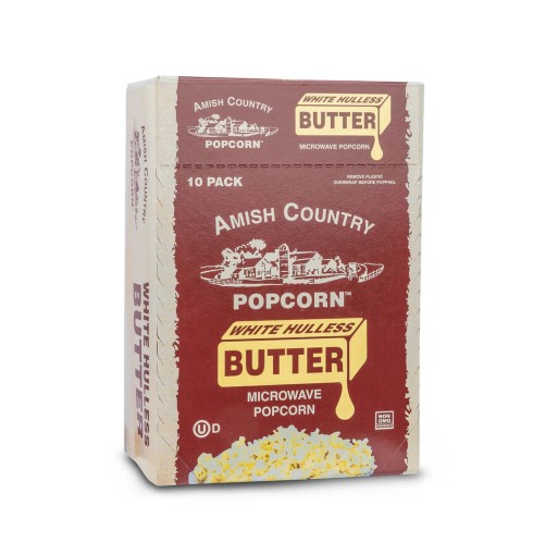 Popcorn - Microwave White Butter Hulless 6/10 ct