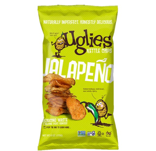 Potato Chips - Uglies Kettle-Cooked Jalapeño 6 oz