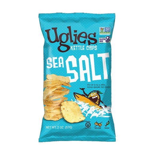 Potato Chips - Uglies Kettle-Cooked Original Sea Salt 2 oz