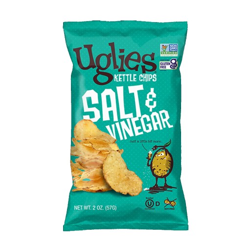 Potato Chips - Uglies Kettle-Cooked Salt & Vinegar 2 oz