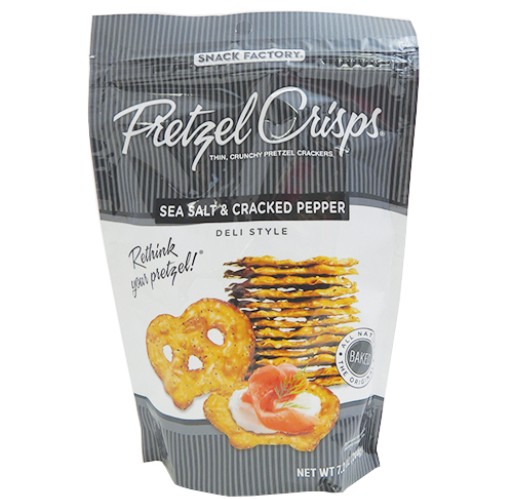 Pretzel Crisps - Sea Salt & Cracked Pepper
