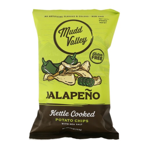Potato Chips - Kettle Cooked Jalapeño Mudd Valley 2.5 oz