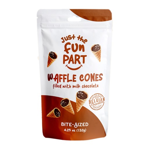 Mini Waffle Cones - Milk Chocolate