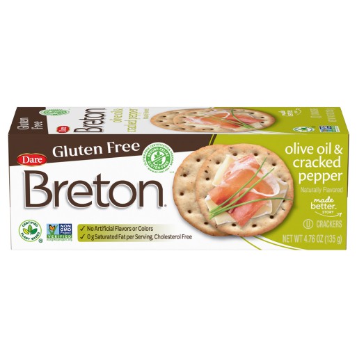 Crackers - Breton Gluten Free Olive Oil & Black Pepper