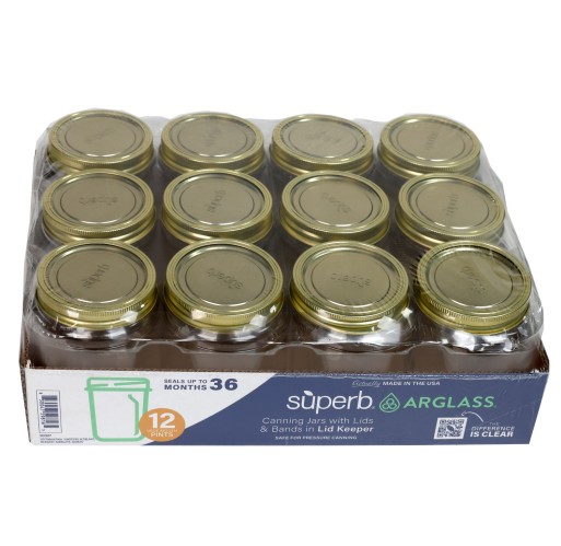 Jars - Wide Mouth 16 oz (Pint) Superb