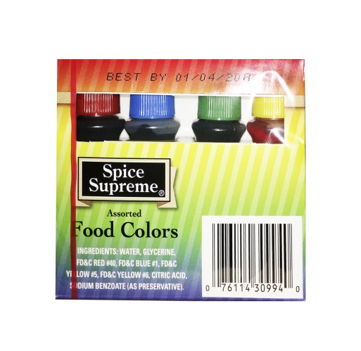Food Color Kit 24/4 Pack