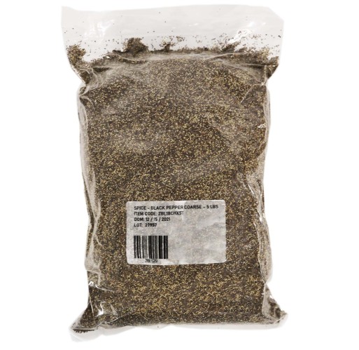 Spice - Black Pepper Coarse 5 lb