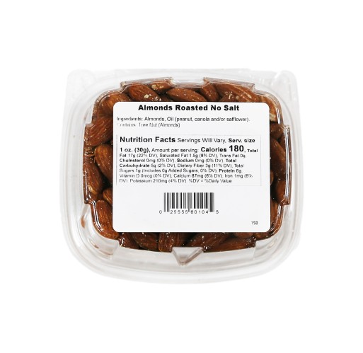 Tub - Almonds Roasted & No Salt